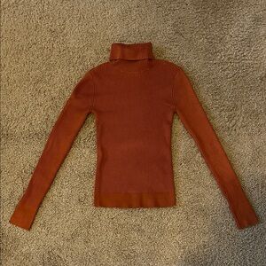 Abercrombie & Fitch Burnt Orange Turtleneck Sweater